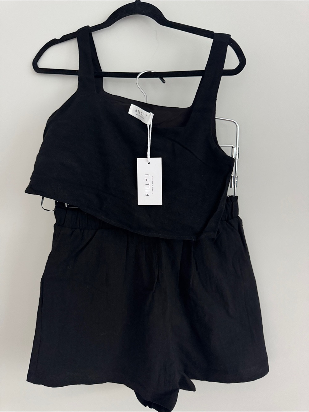 BILLYJ Black WomensTwo-Piece Tank & Skirt Set